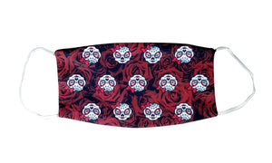 Kids Rose Skull Face Mask