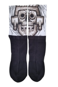 Tlaloc Skull Socks