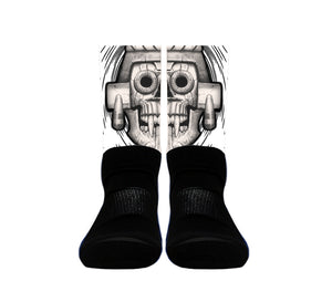 Tlaloc Skull Socks